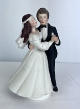 Vintage 1988 Possible Dreams LTD Bride And Groom Music Box Figurine 7” TESTED picture