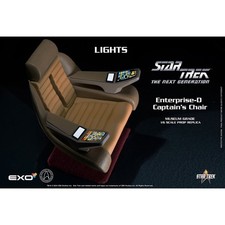EXO-6 Star Trek TNG Enterprise-D Captains Chair 1/6 Scale Prop Replica Light Up picture