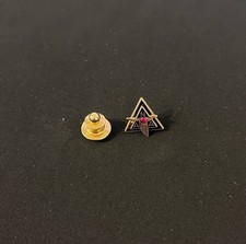 Vintage North American Aviation 10 karrat lapel pin Pink picture