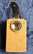 Vintage WW2 Era Style Field Flashlight Mustard Yellow Signal Pocket Torch Daimon picture