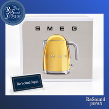 SMEG KLF03 Electric Kettle 1.7L Gold 50s Style Stainless Steel Pitcher Japan NEW picture