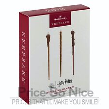 Hallmark 2022 Ornament Wizarding Wand Set Harry Potter New picture