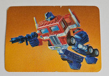 1985 MILTON BRADLEY TRANSFORMERS ACTION CARDS #1 OPTIMUS PRIME VG+ picture