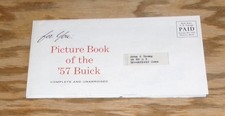 Original 1957 Buick Full Line Picture Book Sales Brochure Mailer 57 Roadmaster picture