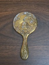1907 Jamestown Expo Art Nouveau Souvenir Miniature Hand Mirror Antique Vintage  picture