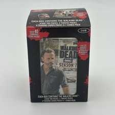 🧟 The Walking Dead Collectors Box Dog Tags, Trading Cards + Figurines Inside🧟 picture