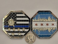 Challenge / Trading Coin Chicago Police Blue City Coin picture
