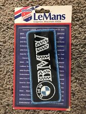 BMW LeMans embroidered sew-on racing patch original packaging picture