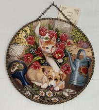 Victorian Chimney Flue Cover Wall Lithograph 9.5