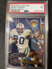 1997 metal universe barry sanders Marvel Metal Wolverine picture