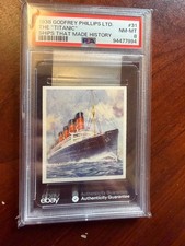 RARE 1938 Godfrey Phillips Ships That Have Made History The Titanic #31 PSA 8 picture