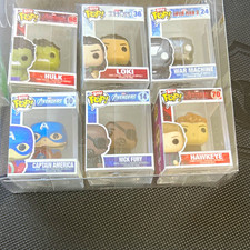 Funko Bitty Pop Marvel Avengers Lot of 6 Hulk Loki War Machine Captain America picture