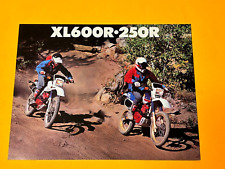 1986 Honda XL600R-250R Original Dealer Sales Brochure Specifications picture