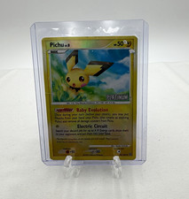 Pichu 45/100 Platinum Stamped Burger King Promo Reverse Holo Pokemon 2009 picture