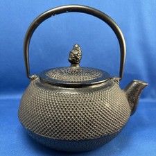 Vintage Tetsubin Nambu Cast Iron Tea Kettle Japanese Teapot Hobnail pattern picture