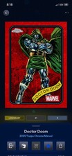 Topps 2025 Chrome Marvel Doctor Doom #/5 Digital Non-Sport Trading Card picture