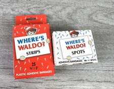 Lot of 2 Collectible Vintage Where's Waldo? Adhesive Spots & Adhesive Strips picture