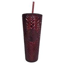 Starbucks 2021 Winter Holiday Jeweled Tumbler - Dark Red 24 oz picture