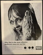 Vtg 1960s Dial Soap AD, Bathroom Decor picture