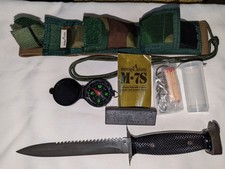 VINTAGE 1975 IMPERIAL M7S SURVIVAL MILITARY SAWBACK KNIFE W/US SHEATH picture