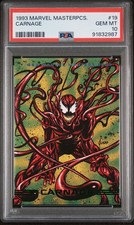 1993 Marvel Masterpieces Carnage #19 PSA 10 GEM MT picture