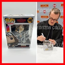 JOSEPH QUINN SIGNED Eddie Funko Pop #1462 Stranger Things - COA & PICTURE picture