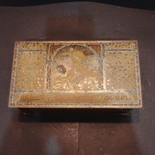 Vintage Whitman’s Salmagundi Chocolate Hinge Metal Tin Art Deco picture