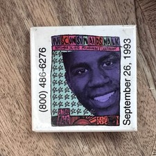 1993 Wisconsin AIDS Walk Magic Johnson Button Milwaukee Vintage LGBTQ History picture