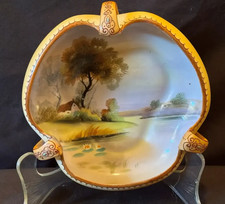 Stunning Antique Nippon Porcelain Moriage dish picture