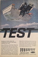 1966 Print Ad '66 Mercury Outboard Motors Tested on Lake X in Florida picture