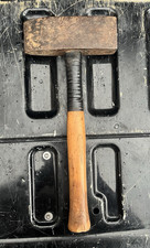 Vintage ATHA Straight Peen Hammer 5 lb Top Stamps Horseshoe A 1895–1915 w Handle picture