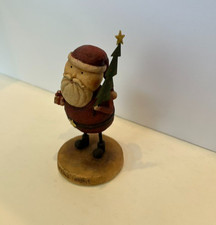 2004 August Moon Wondrous Night Santa w/Christmas Tree and Gift, The Lang Co picture