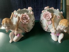 Vintage Pair 50s China Decorative Figures picture