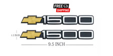 1992 Tahoe Bowtie 1500 Door Emblems 3D Badge Decal Nameplate Replacement 2pc picture