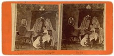 MASSACHUSETTS STEREOVIEW - New Bedford Interior - CH Shute 1870s RARE picture