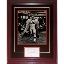 Jim Brown Autographed Cleveland Browns 11x14 Photo Deluxe Framed Piece - JSA picture