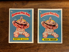 Patty Putty and Muggin' Megan, 1985 Topps Garbage Pail Kids, 42a/42b picture