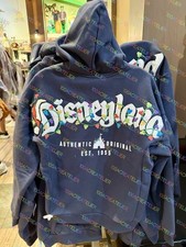 Disneyland Christmas 2026 Mickey Mouse Lights Spirit Zip-Up Hoodie New ALL SIZES picture