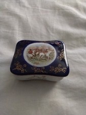 Ka Ker Artis Tinker Box English Fox Hunting Antique 1970's Vintage Collectible picture