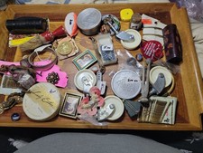 Junk Drawer Lot of Vintage & Antique Collectibles Marbles Bracelets Coin picture