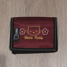 Vintage 2000's Shiropetto Hello Kitty Nylon Tri-fold Wallet Rare Sanrio picture