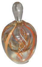 Vintage 1985 PNW Tundra Glass Studios Art Perfume Bottle Hand-Blown Studio Glass picture