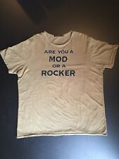 XXL Are You A Mod or a Rocker T Shirt Johnson Motors Inc. Triton Brighton 1964 picture