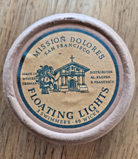 Vintage Mission Dolores San Francisco Floating Lights Made in Western Germany 60 picture