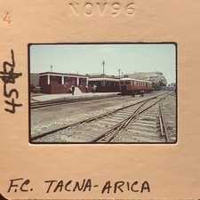 1996 35mm Slide Tacna-Arica Railway Station Peru Chile Train Transport Travel picture