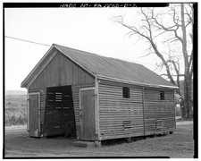 2. VIEW SOUTH, NORTHEAST AND NORTHWEST SIDES - Samuel Probst Farm, Corn Crib, picture