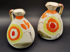 Vintage Giovanni DESIMONE Oil & Vinegar CRUET Set Hand Painted (2 Pcs) MCM ITALY picture
