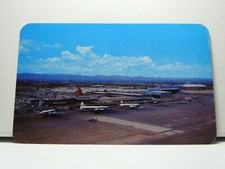 Chrome Postcard Stapleton Field Denver Colorado Pub Dexter Press Aircraft   E464 picture