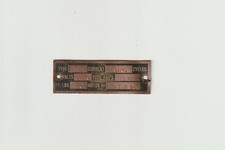 Salvaged Adv Plaque Small Machine Badge Motor Type Current Cycles Volts Fuse Amp picture