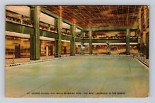 Brooklyn NY-New York, The St George Swumming Pool, Hotel, Vintage c1941 Postcard picture